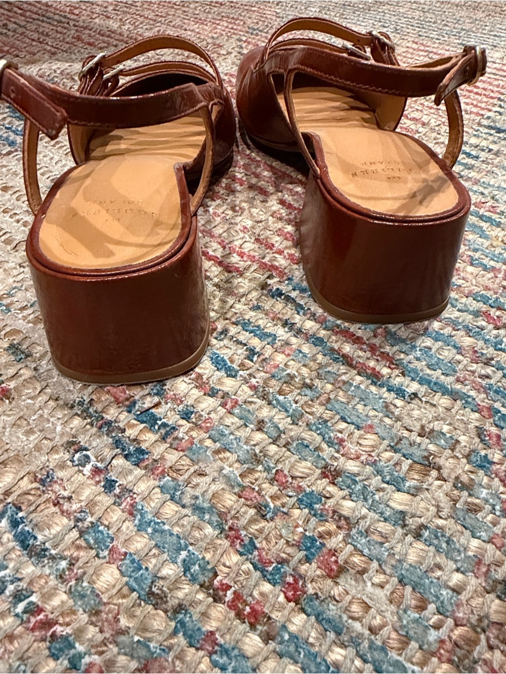 Sézane Paula Babies Patent Camel - Size 8 - Picture 6 of 8